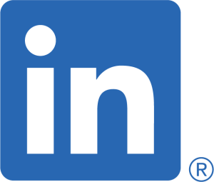Das offizielle LinkedIn-Logo „in“ ist in der Markenfarbe Blau gehalten und als Marke eingetragen.